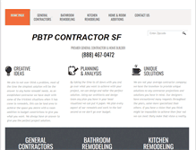 Tablet Screenshot of pbtpcontractorsf.com